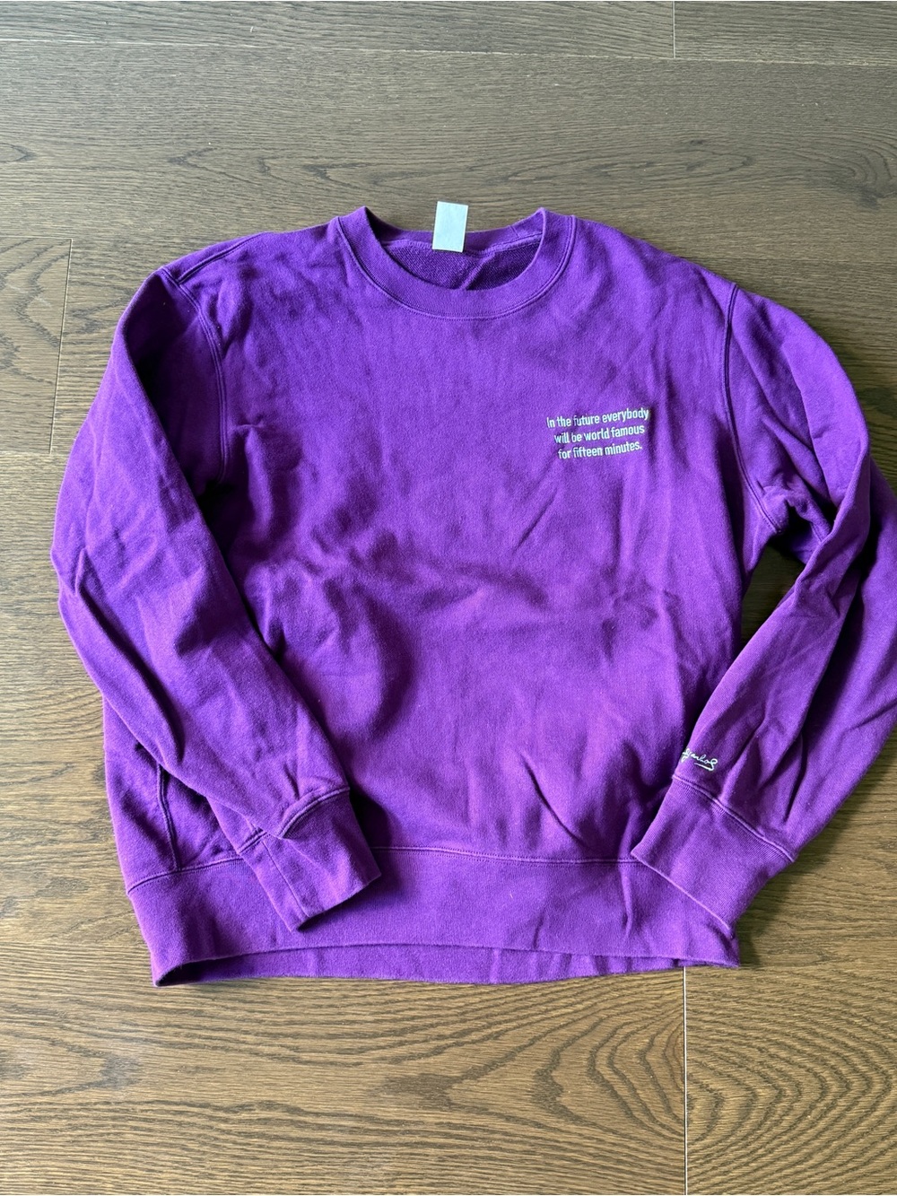Uniqlo Purple Crewneck Sweater